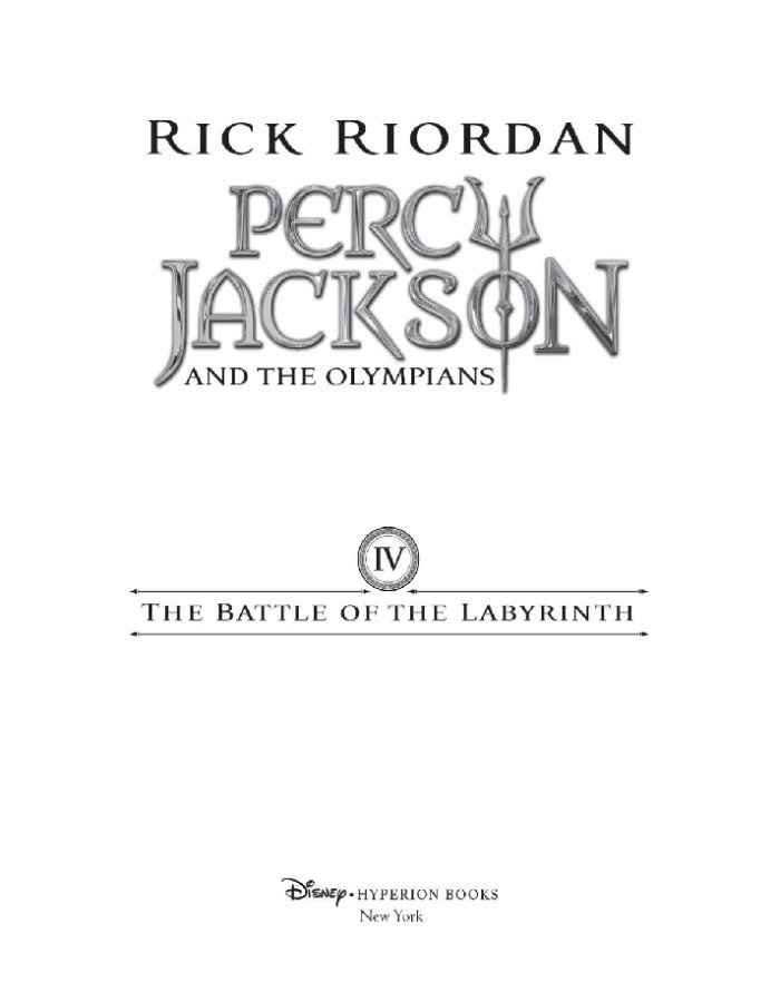 Percy Jackson and the Olympians Book Four : The Battle of the Labyrinth - Image 2
